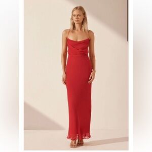 Shona Joy Red Wedding Guest Dress